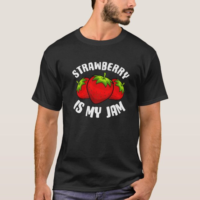Funny Strawberry Design For Men Women Strawberries T-Shirt (Front)