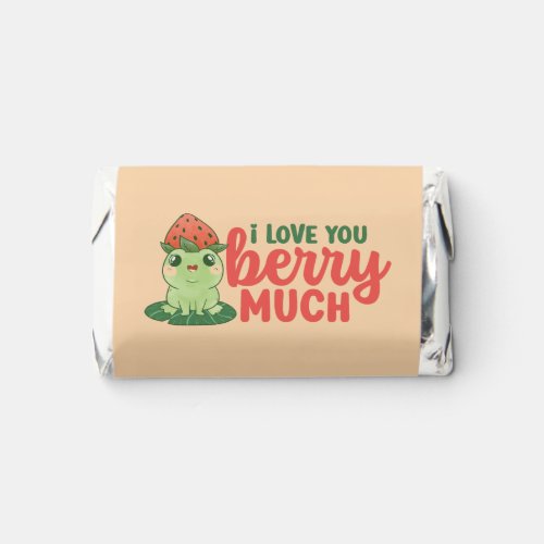 Funny Strawberry Frog I Love You Valentines Day Hersheys Miniatures