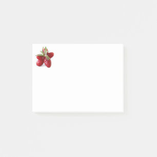Funny strawberry post-it notes