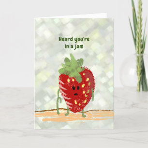 Funny Strawberry Pun Hip Knee Surgery Get Well Card