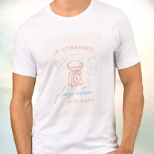 Funny Stressed Baking Therapy Baker Gift Shirt