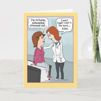 Funny Stressed Out Mother's Day Card by chuckink at Zazzle