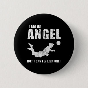 Funny Striker Forward Soccer Goal Sport Header Byl Button