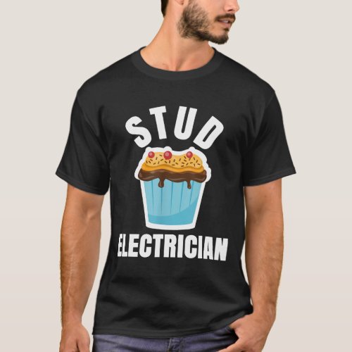 Funny Stud Muffin Electrician Husband T_Shirt