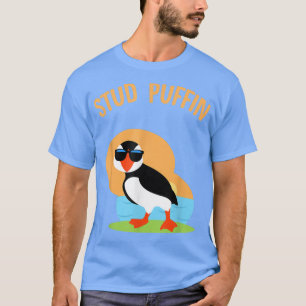 FUNNY STUD PUFFIN Cute Zoo Animal Sea Bird Gift T-Shirt