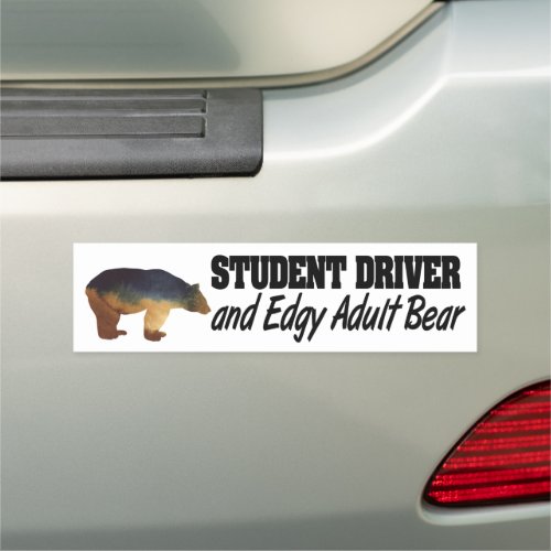 Funny Student Driver Car Magnet