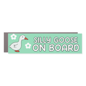 Funny Student Driver Silly goose on board car magn Car Magnet
