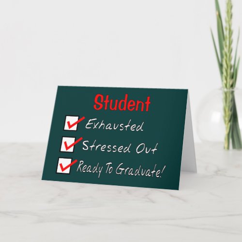 Funny Student Gifts Ready To Graduate Card