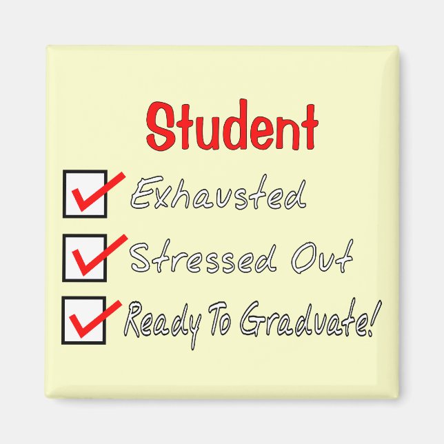 Funny Student Gifts "Ready To Graduate!" Magnet (Front)