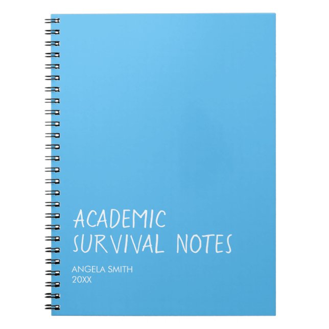 Funny Student Notebook, Study Humor Journal, Back  Notebook (Front)