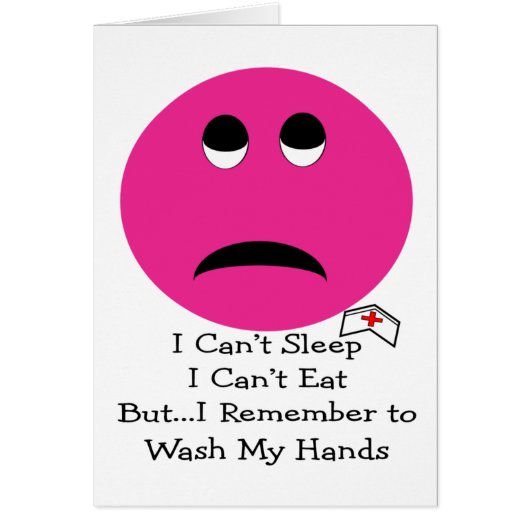 Funny Student Nurse Face Gifts Cards (Front)