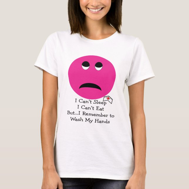 Funny Student Nurse Face Gifts T-Shirt (Front)