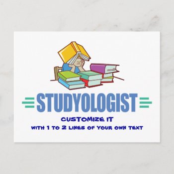 Funny Student Postcard by OlogistShop at Zazzle