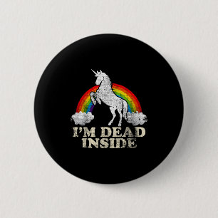Funny Stuff - Unicorn I'm Dead Inside Sarcastic De Button