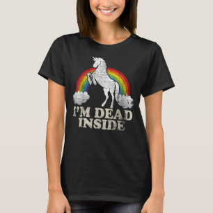 Funny Stuff - Unicorn I'm Dead Inside Sarcastic De T-Shirt