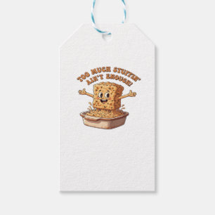 Funny Stuffing Overload Thanksgiving Classic T-Shi Gift Tags