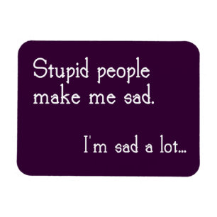 Funny Stupid People Magnet