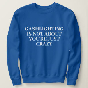 Funny Stylish Cute Custom Minimal Monogram Blue Sweatshirt