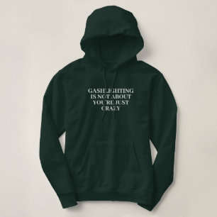 Funny Stylish Cute Custom Minimal Monogram Green . Hoodie