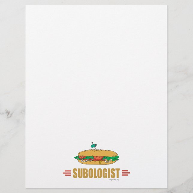 Funny Submarine Sandwich Flyer (Front)
