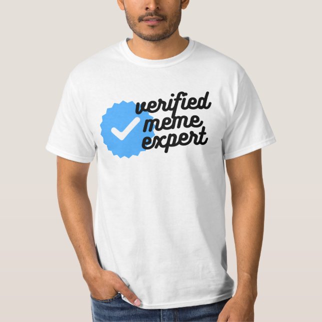 Funny Subscription Sign Meme Expert Tee (Front)