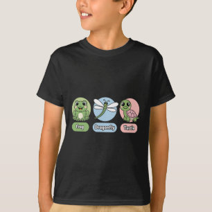 Funny Subtle Political Humor Frog Dragonfly Turtle T-Shirt