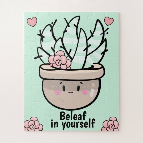 Funny Succulent Inspiration Support  Jigsaw Puzzle