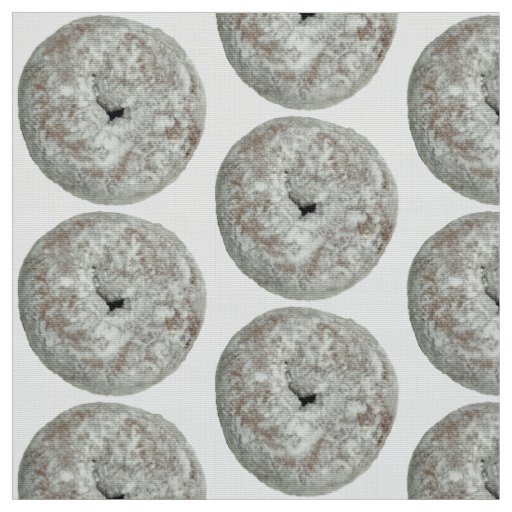 Funny sugar doughnut fabric