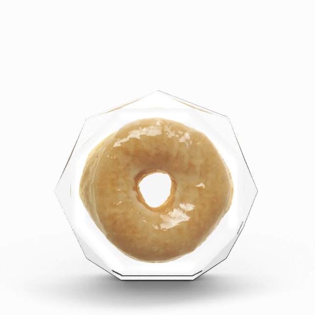 Funny Sugar-Glazed Doughnut Acrylic Award (Front)