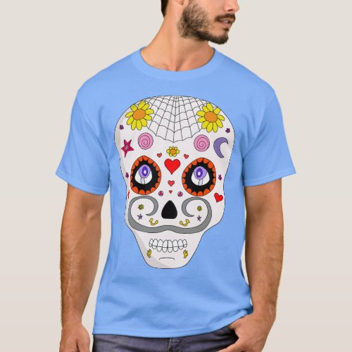 Funny Sugar Skull T_Shirt