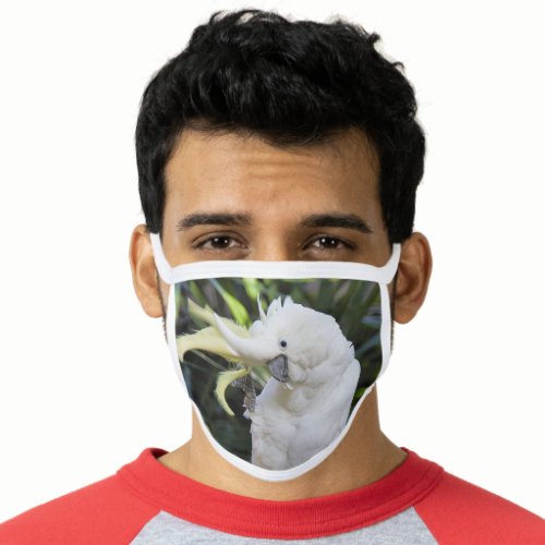 Funny Sulfur_Crested Cockatoo Parrot Bird Waves Face Mask