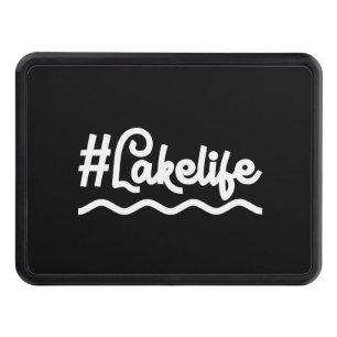 Funny Summer Beach Design. Lake Life Hitch Cover