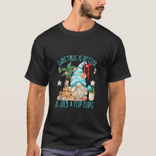Funny Summer Beach Gnome For Women Men Christmas I T-Shirt