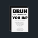 Funny summer birthday invitation<br><div class="desc">It is boy birthday invitation</div>