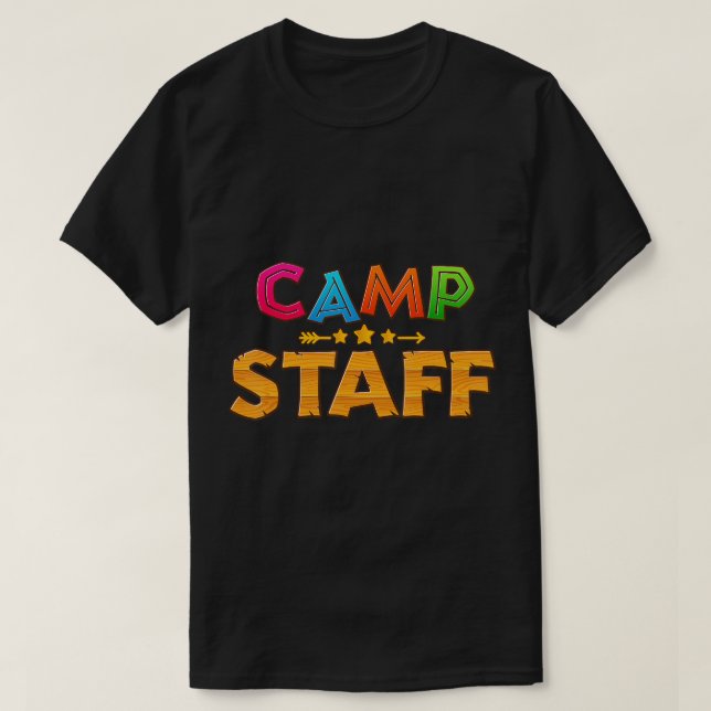 Funny Summer Camp Staff Director Camping Counselor T-Shirt (Design Front)