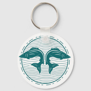 Funny Summer Fishing Keychain