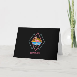 Funny Summer Flamingo   Cute Flamingo Lover Card