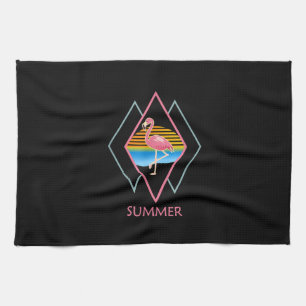 Funny Summer Flamingo Cute Flamingo Lover Kitchen Towel