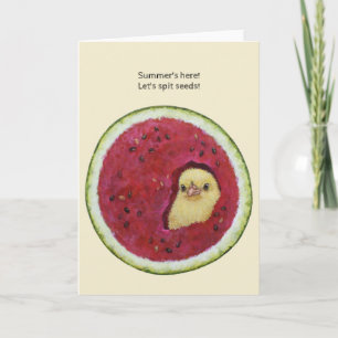 Funny Summer Folded Greeting Card