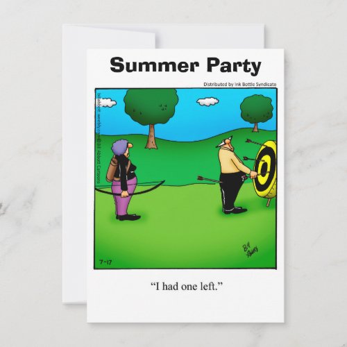 Funny Summer Fun Party Invitations