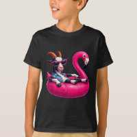 Funny Summer Goat Pink Pool Party Hawaiian Summer