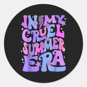 Funny Summer In My Cruel Summer Era Beach Vacation Classic Round Sticker