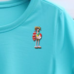 Funny Summer Party Flamingo Cutout<br><div class="desc">Photo of a cute,  funny party animal,  this flamingo is dressed in beach wear from his head to his flip flops.  He wears a straw hat,  sunglasses,  tank top,  shorts,  and flip flops,  and carries his surf board and pool float.  He will make you smile every summer!</div>