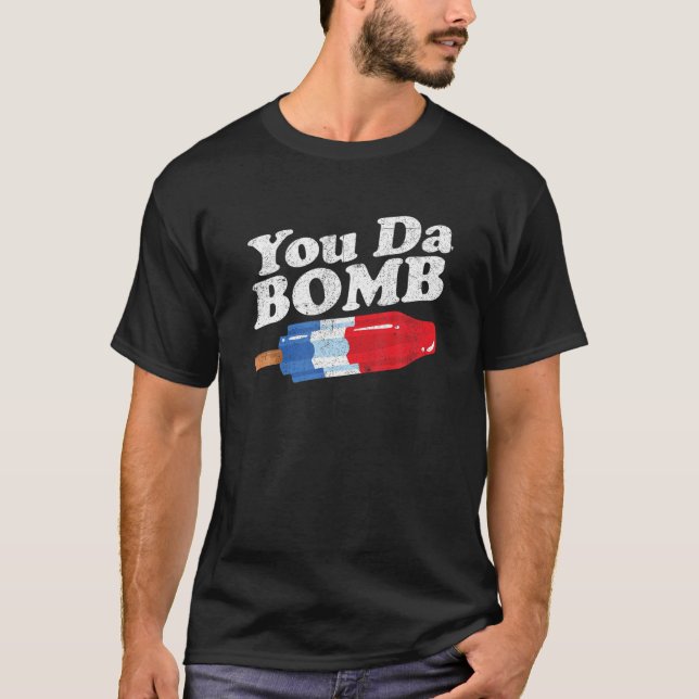 Funny Summer Popsicle Pop Retro You Da Bomb 80'S G T-Shirt (Front)