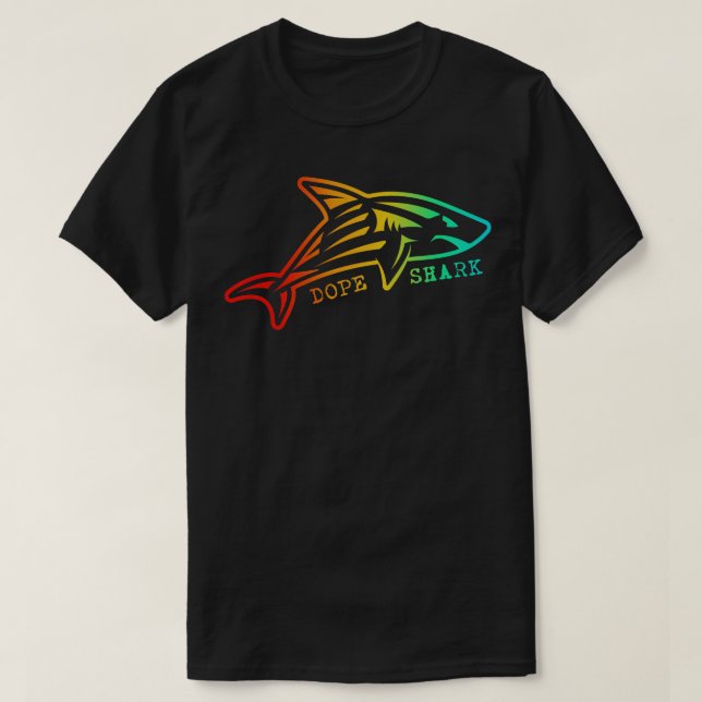 Funny Summer Shark T-Shirt (Design Front)