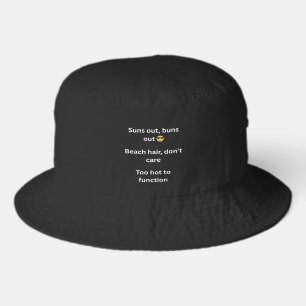 Funny Summer T-Shirt Slogans 2026 Trending Beach H Bucket Hat