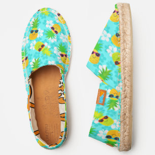 Funny Summer Tropical Pineapples Espadrilles