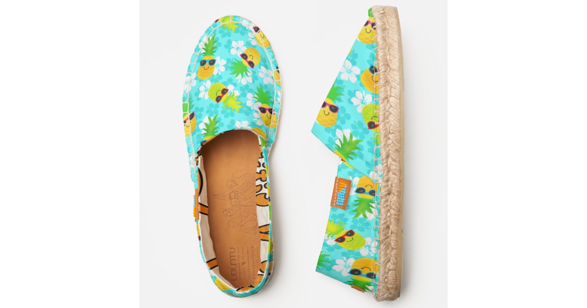 Funny Summer Tropical Pineapples Espadrilles | Zazzle