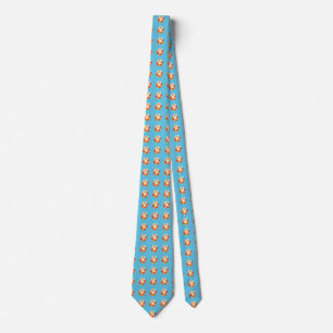 Funny Summer Vacation Chill Goose Swim ring Pool Neck Tie