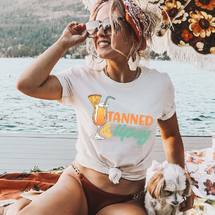 Funny Summer Vacation, Retro Beach Vibes T-Shirt